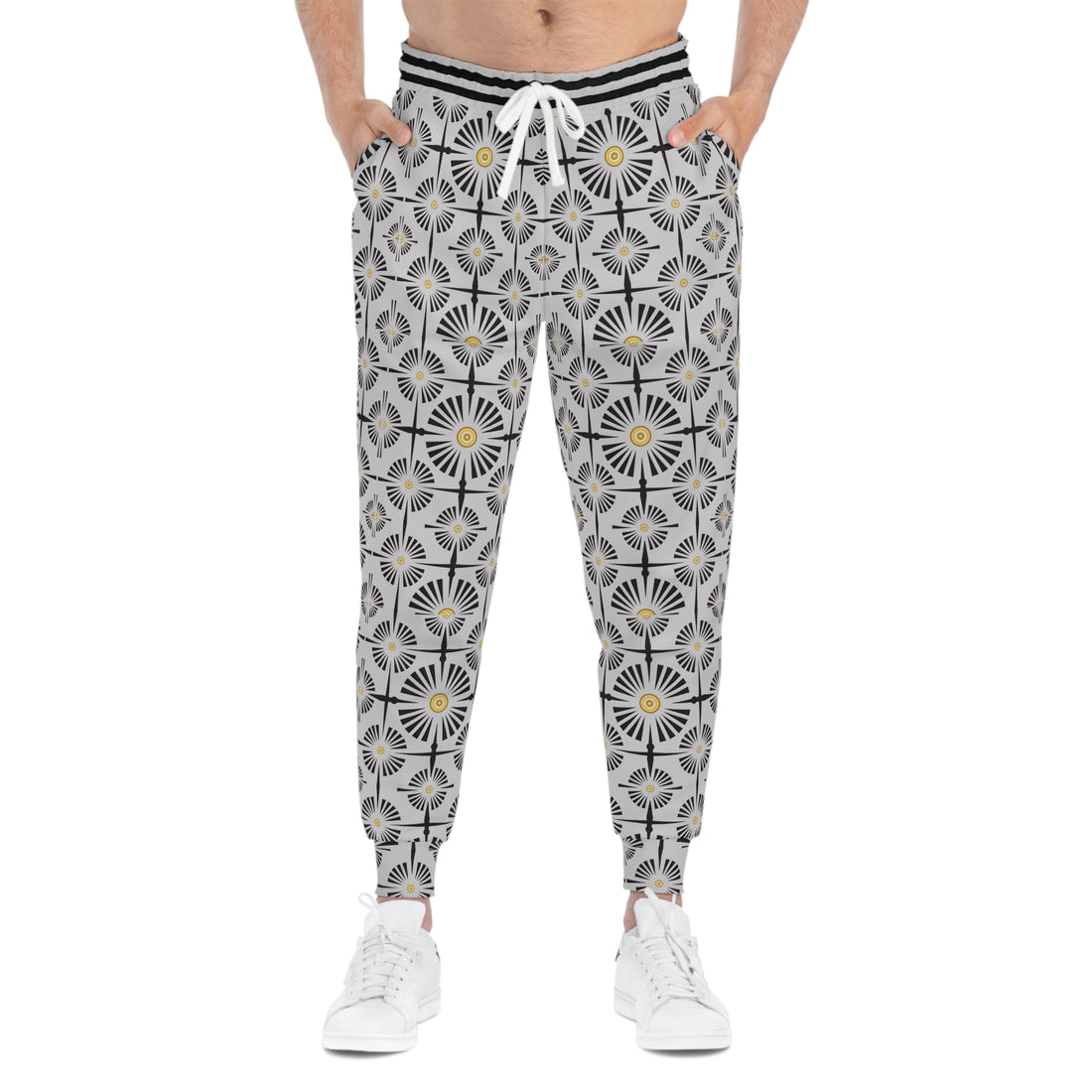 Slate Wheels & Spokes Print Unisex Joggers