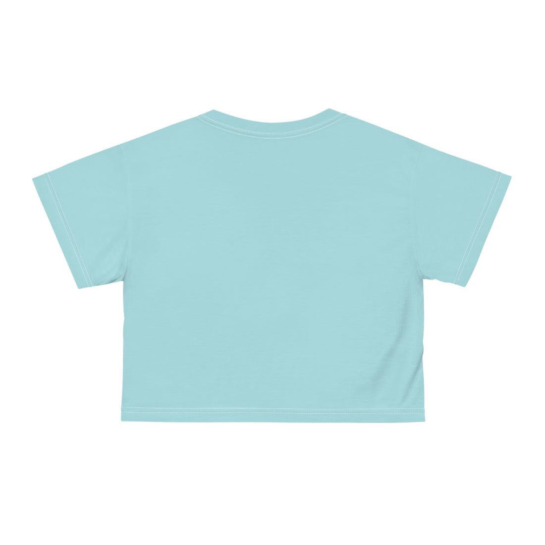 Icy Blue Millennial AOP Crop Tee