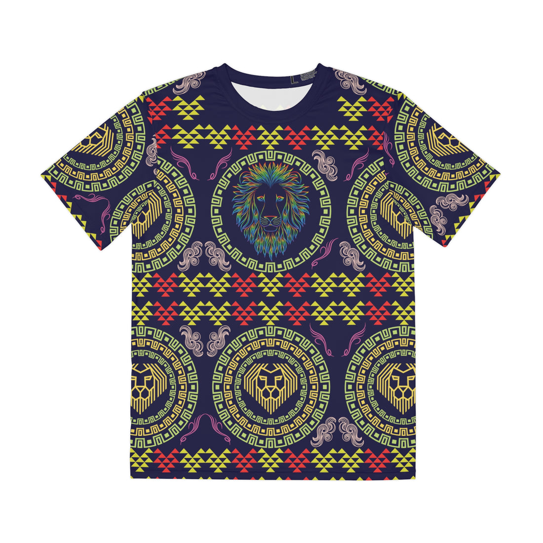 Ink Geo Lion Head Polyester Tee (AOP)