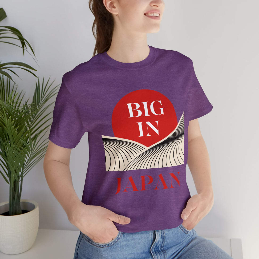 Unisex Big In Japan Typography Jersey Tee