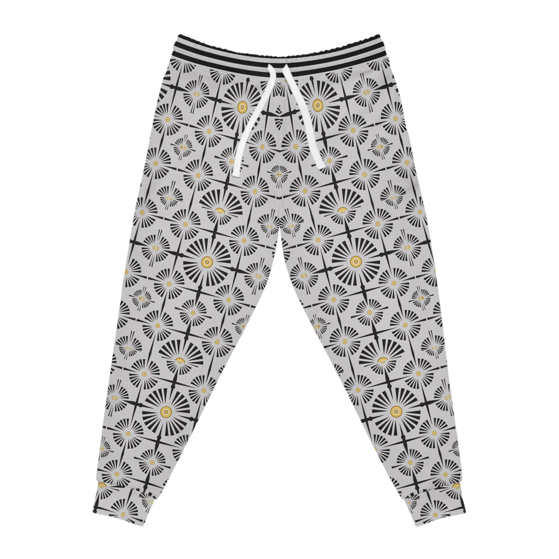 Slate Wheels & Spokes Print Unisex Joggers