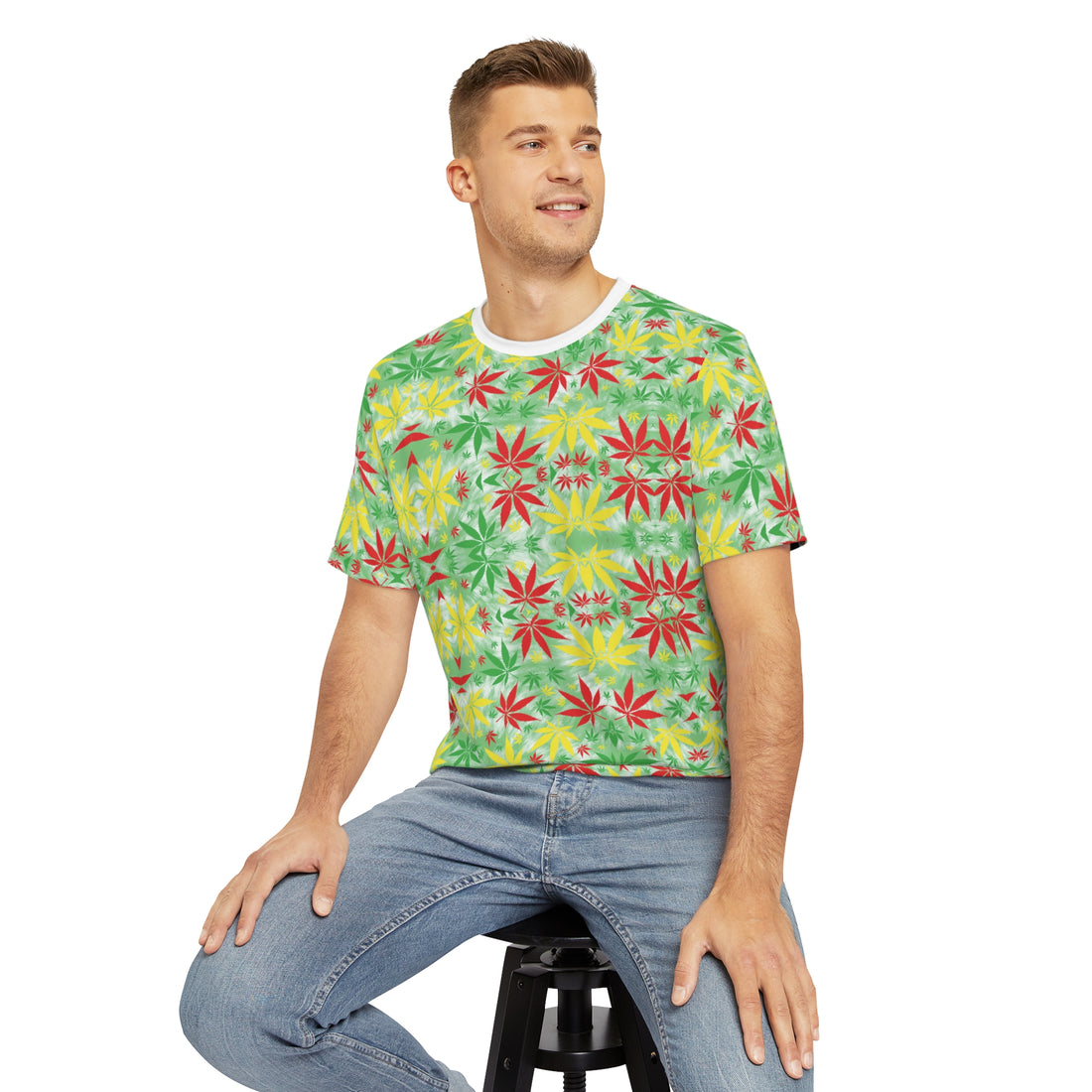 Tropical Men's Polyester Tee (AOP)