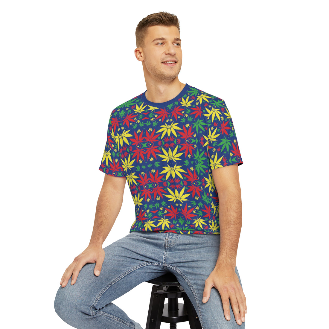 Tropical Men's Polyester Tee (AOP)