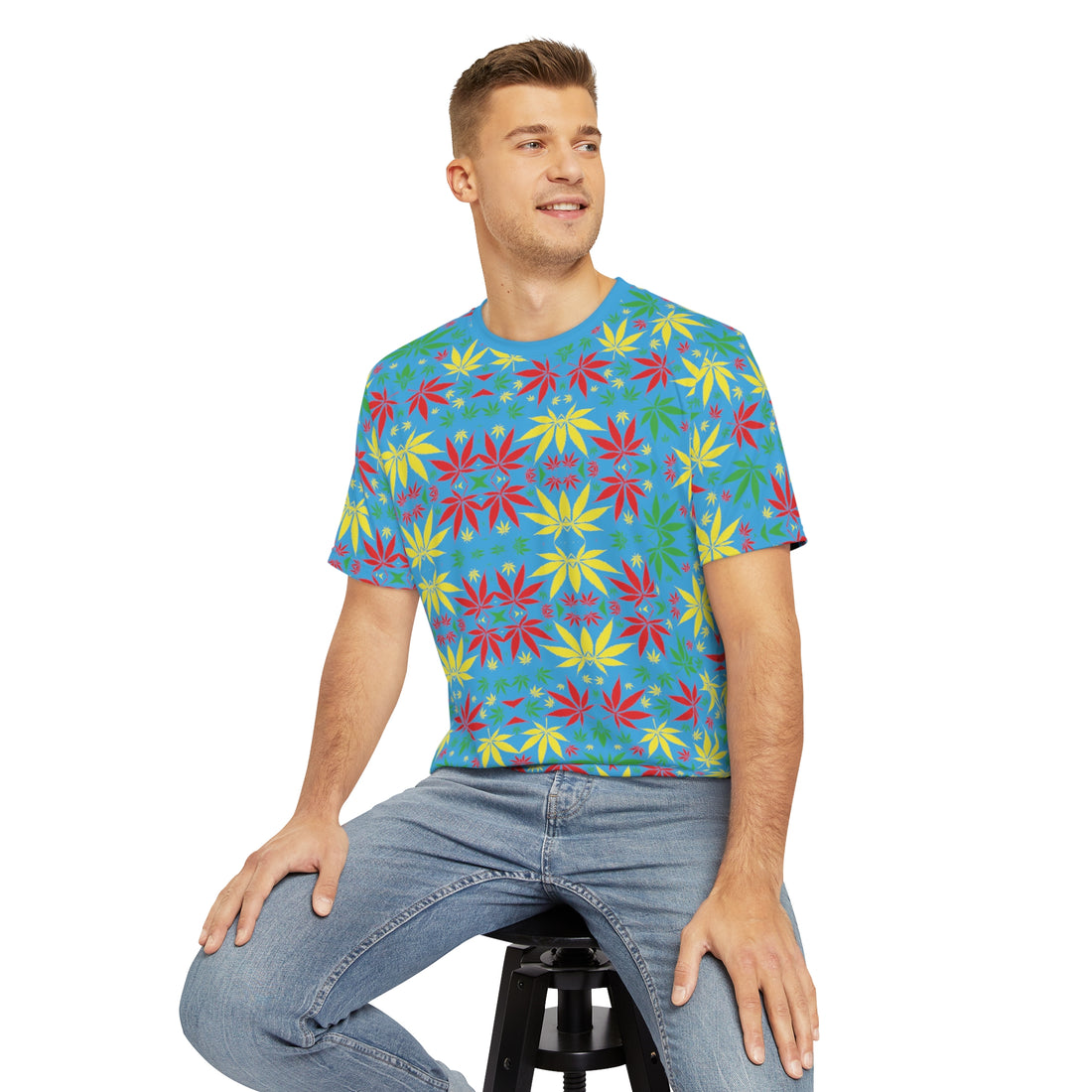 Tropical Men's Polyester Tee (AOP)