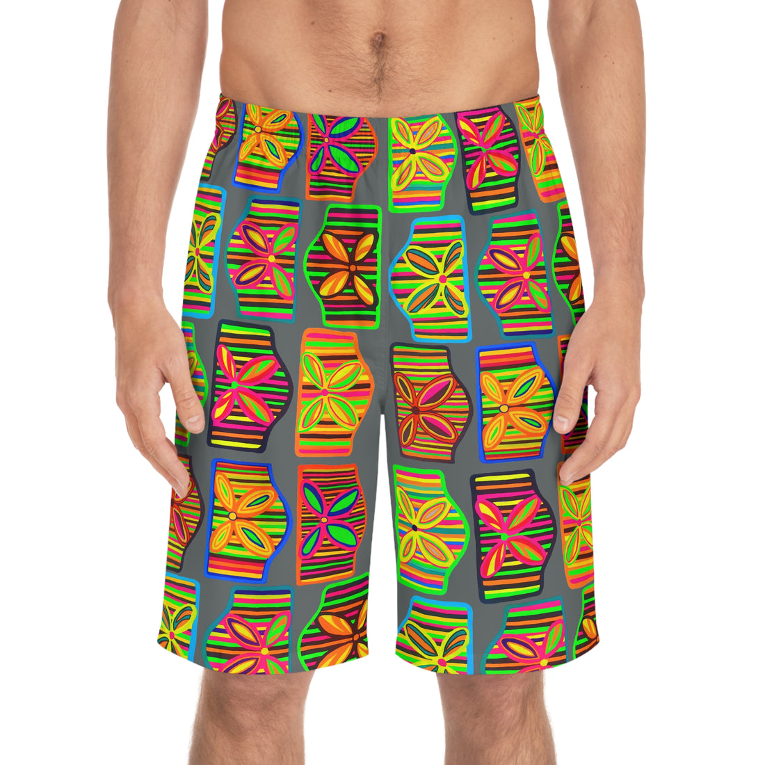 Deco Print Men's Board Shorts (AOP)