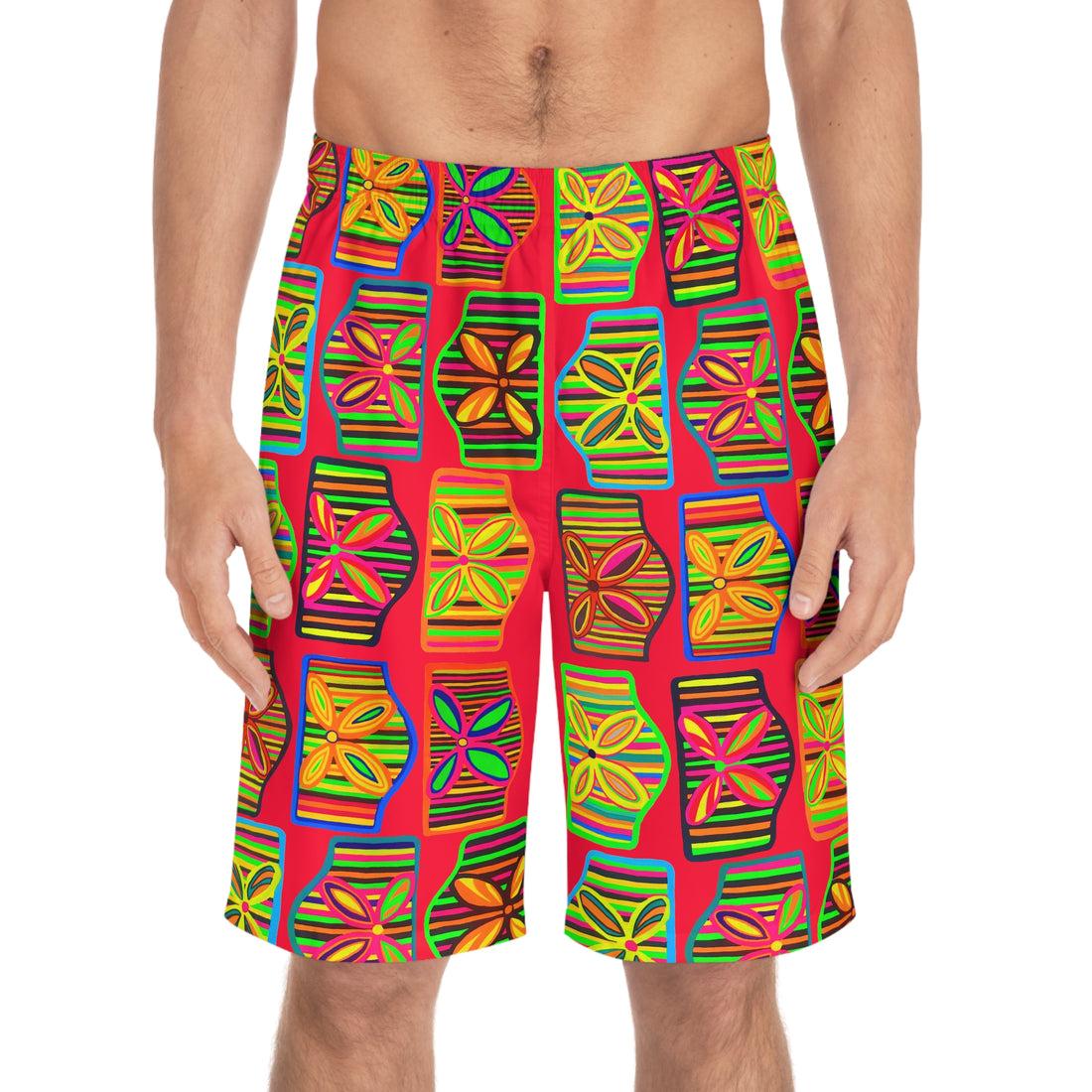 Deco Print Men's Board Shorts (AOP)