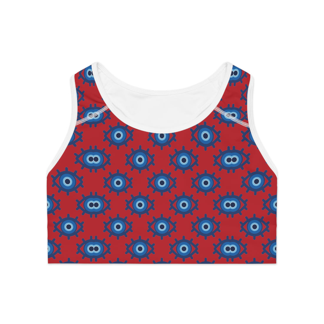 Deep Red Evil Eye Sports Bra & Yoga Leggings Bundle
