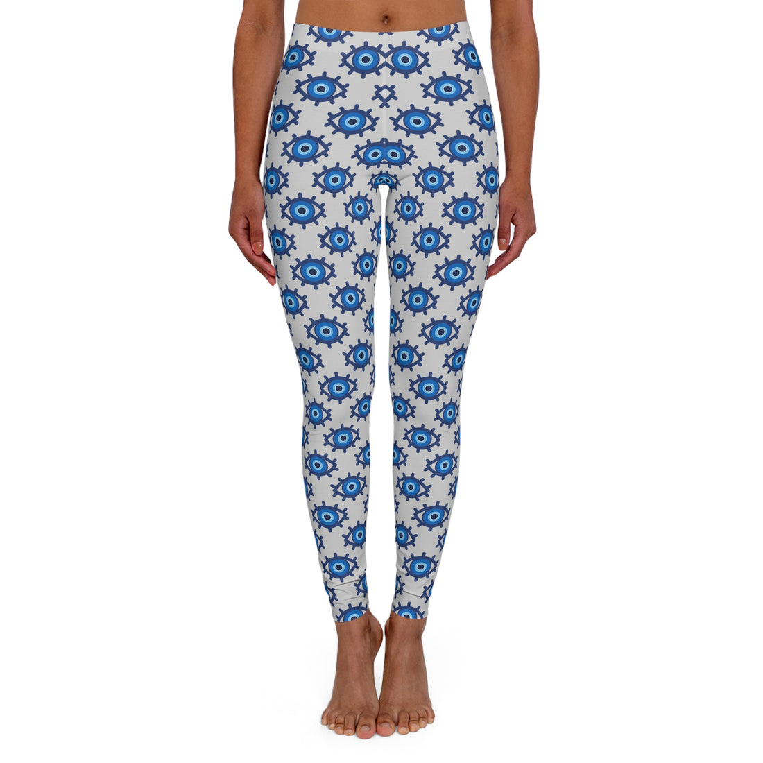 Evil Eye Print Spandex Leggings