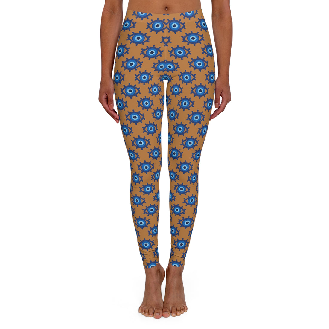 Evil Eye Print Spandex Leggings