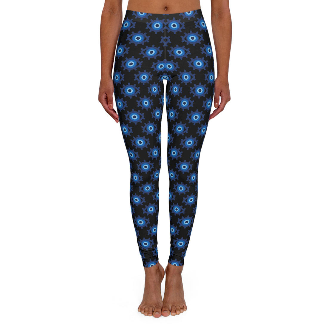 Evil Eye Print Spandex Leggings