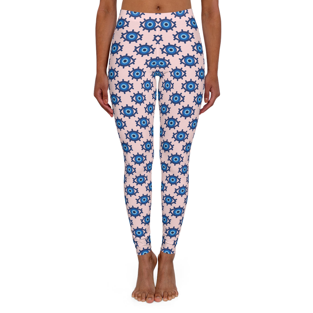 Evil Eye Print Spandex Leggings