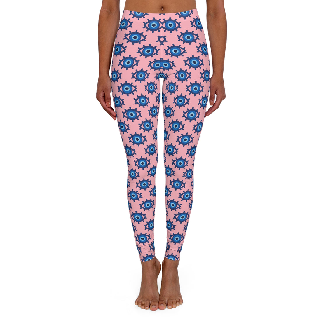 Evil Eye Print Spandex Leggings