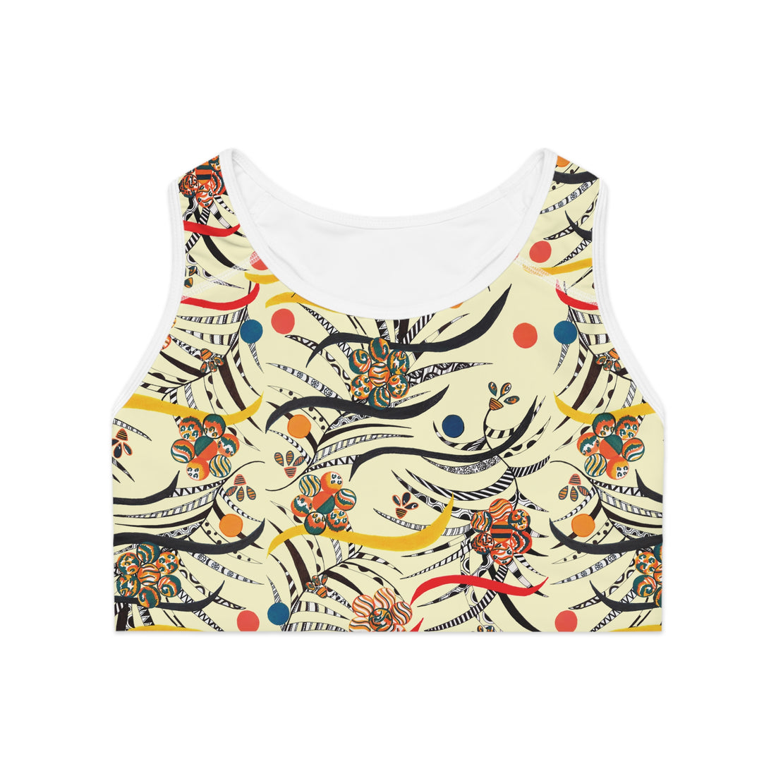 Cream Wilderness Racerback Sports Bra & Yoga Legging Bundle