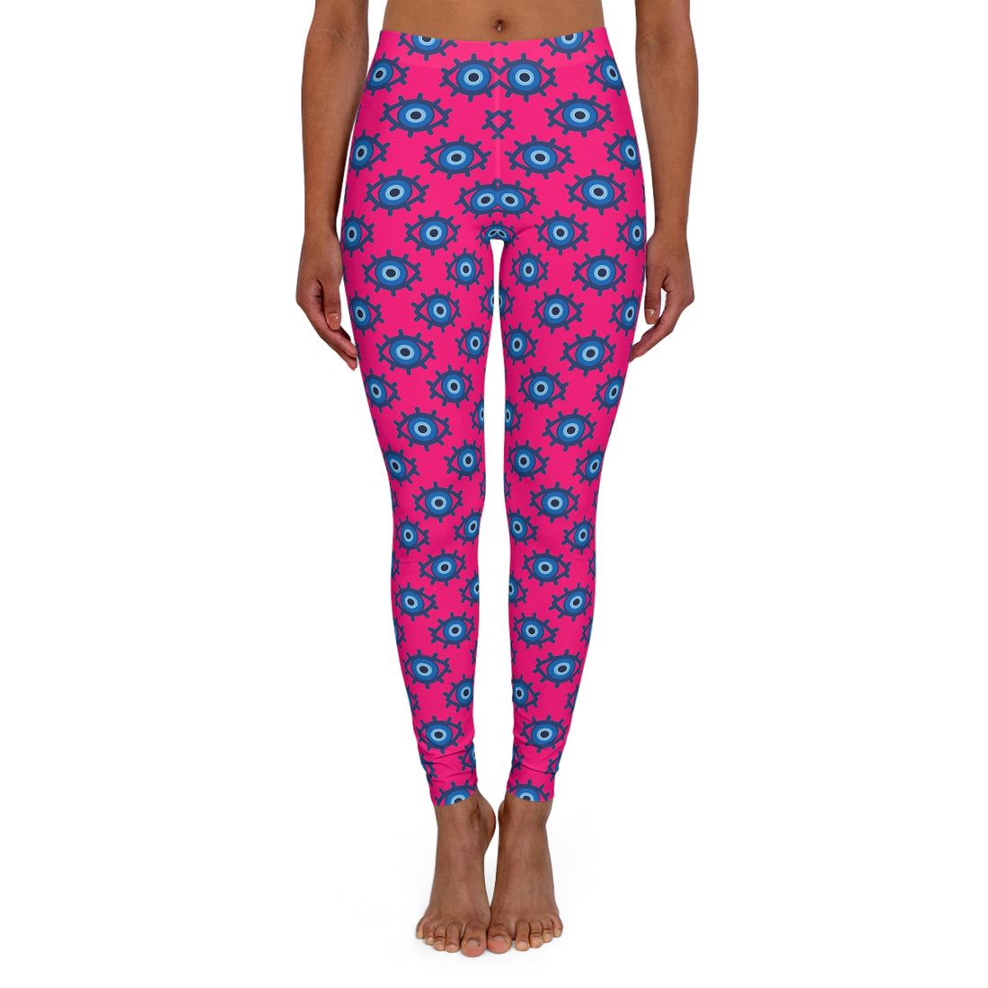 Evil Eye Print Spandex Leggings