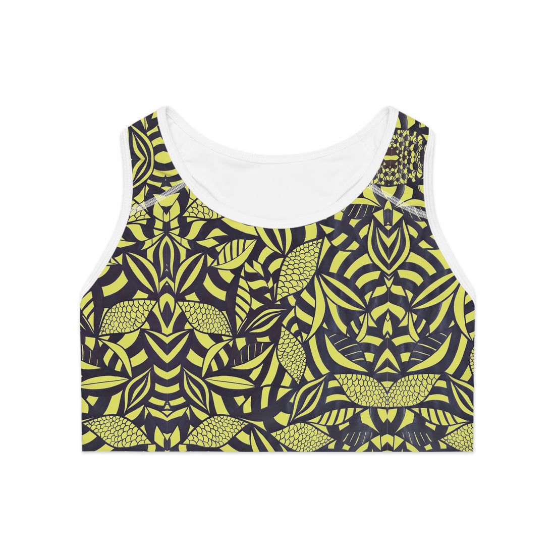 Canary Tropical Minimalist Racerback Sports Bra & Spandex Legging Bundle