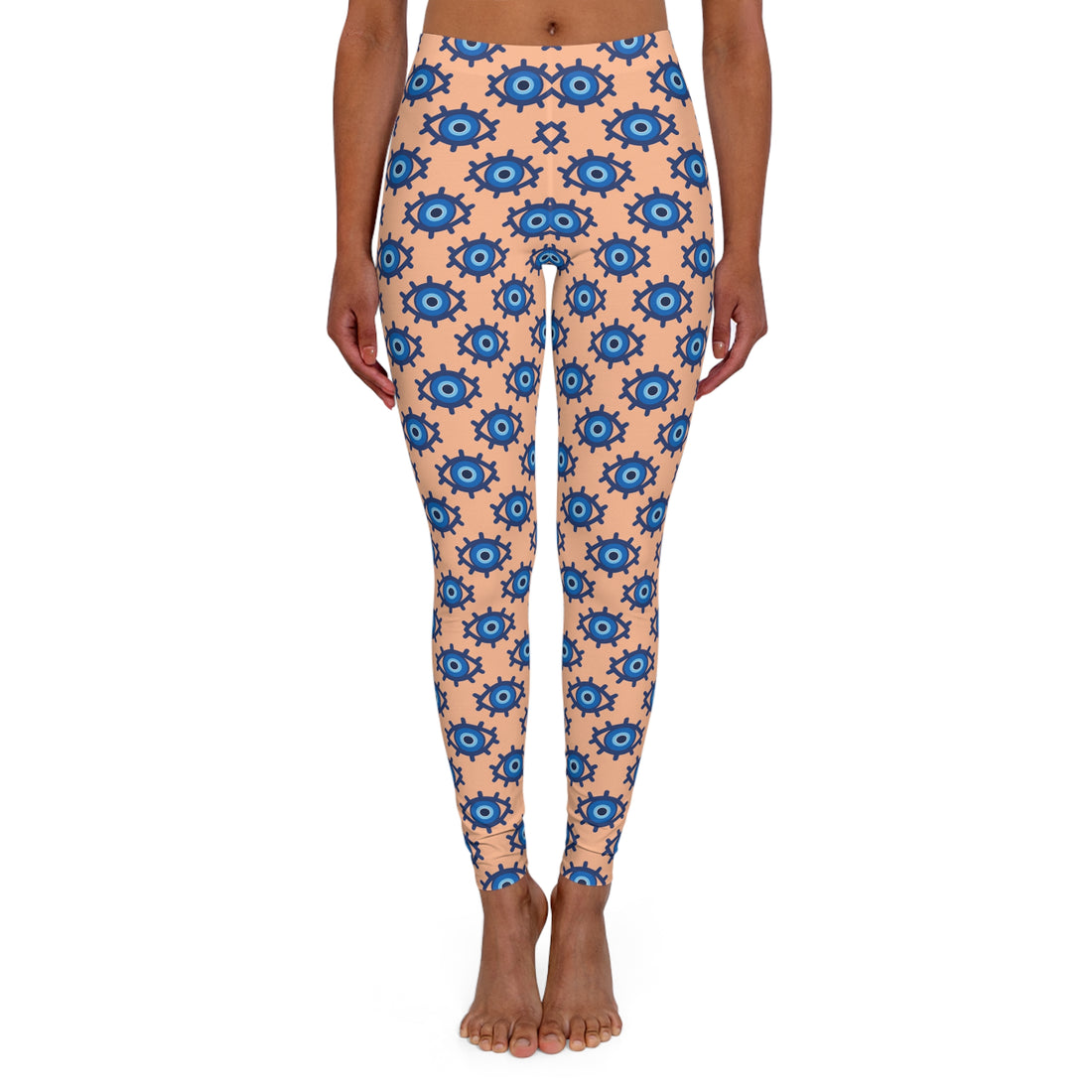 Evil Eye Print Spandex Leggings