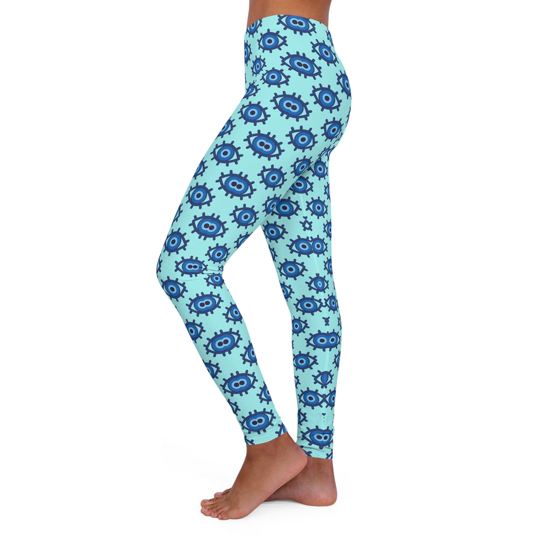 Evil Eye Print Spandex Leggings
