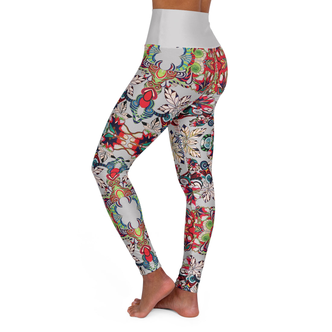 Slate Graphic Floral Sports Bra & Yoga Legging Bundle