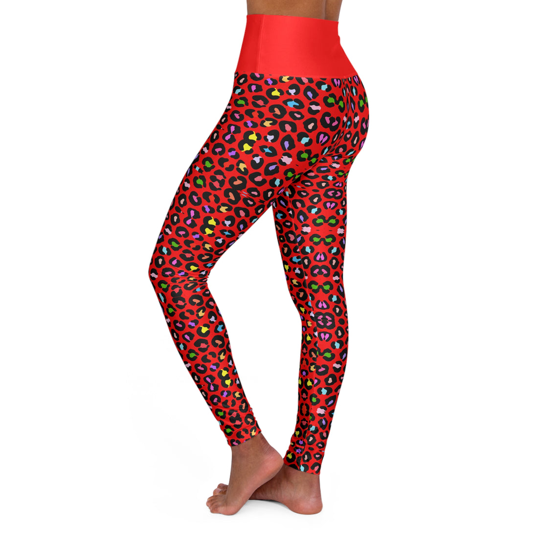 Multi Colour Cheetah Print Yoga Leggings