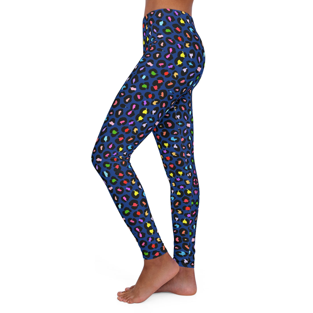 Multi Colour Cheetah Print Spandex Leggings