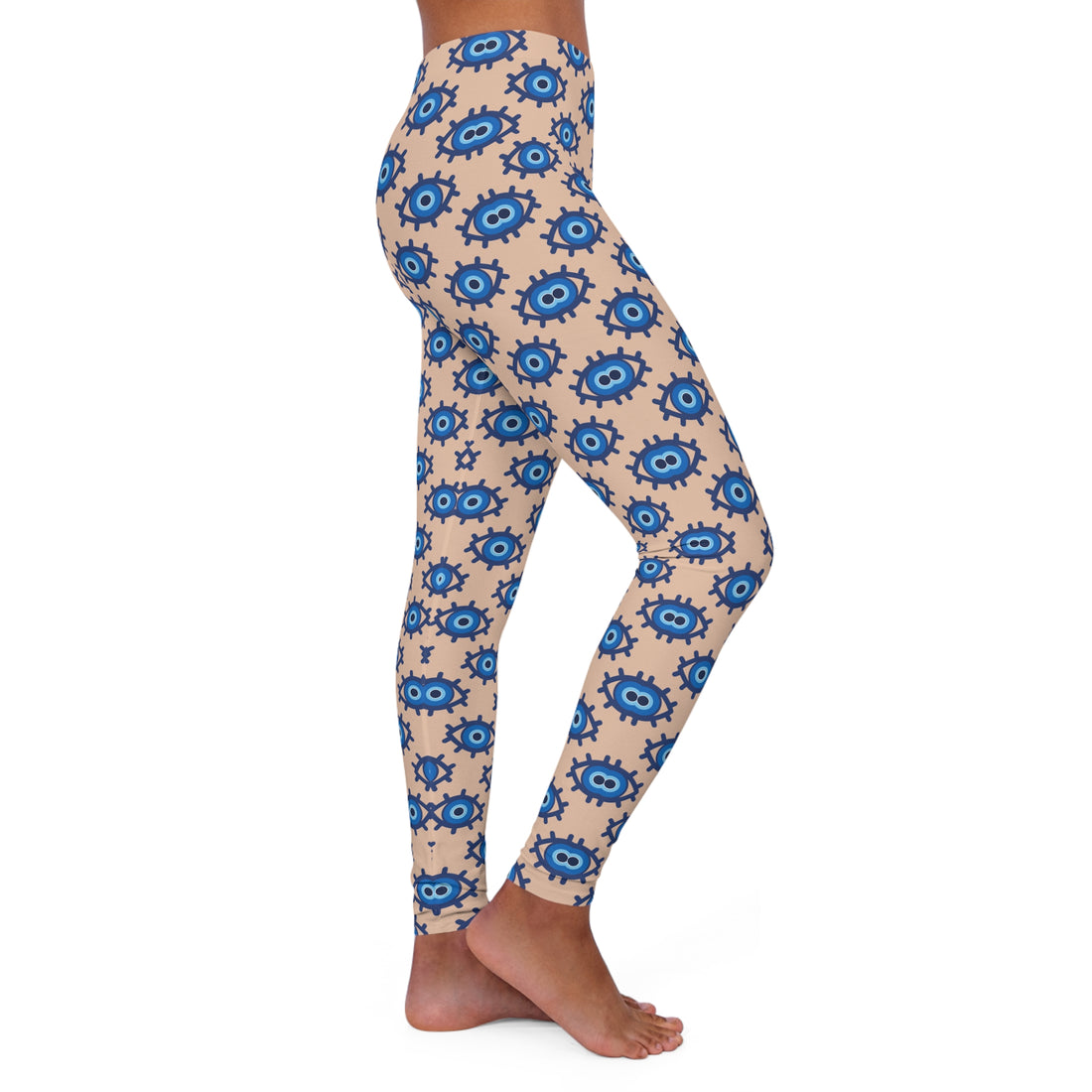 Evil Eye Print Spandex Leggings