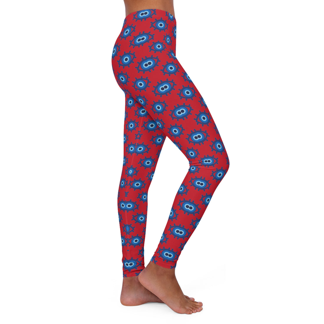 Evil Eye Print Spandex Leggings