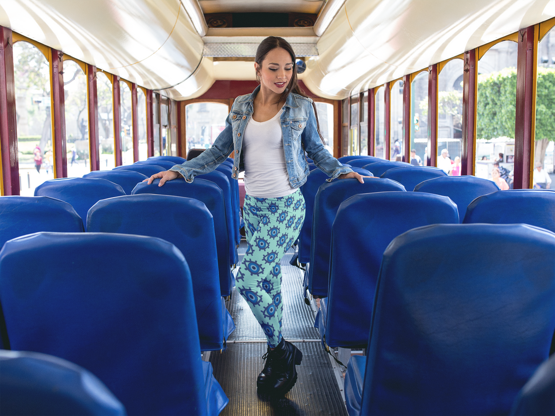 Evil Eye Print Spandex Leggings