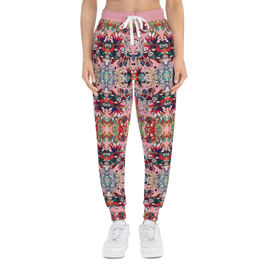 Blush Graphic Floral Pop AOP Joggers