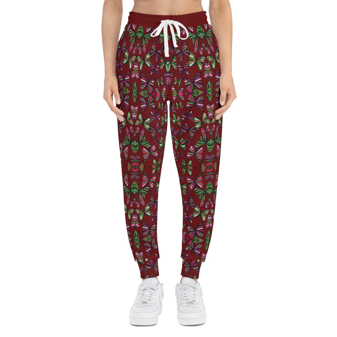 Marsala Butterflies Kaleidoscope AOP Joggers