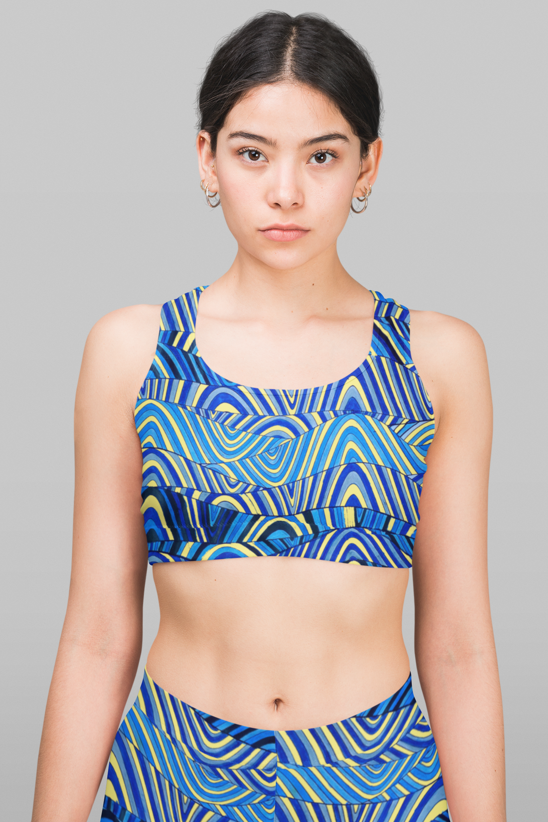 Canary Sonic Racerback Sports Bra & Spandex Leggings Bundle