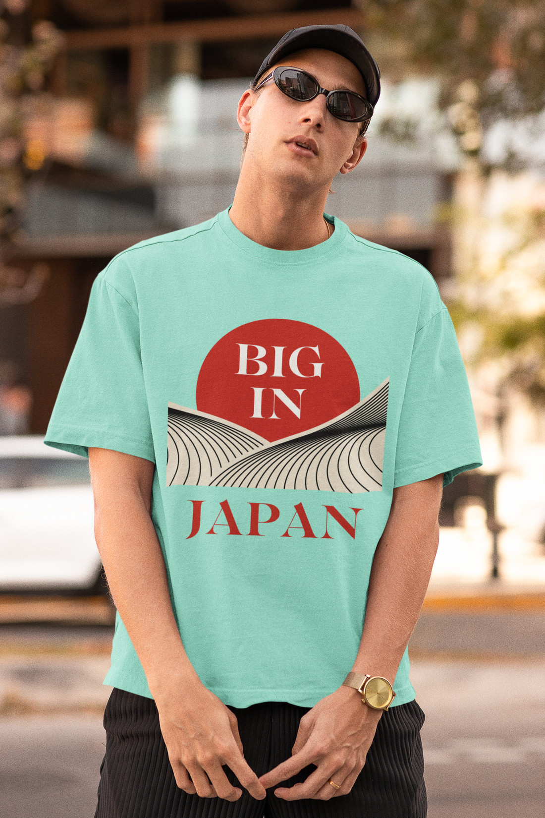 Unisex Big In Japan Typography Jersey Tee