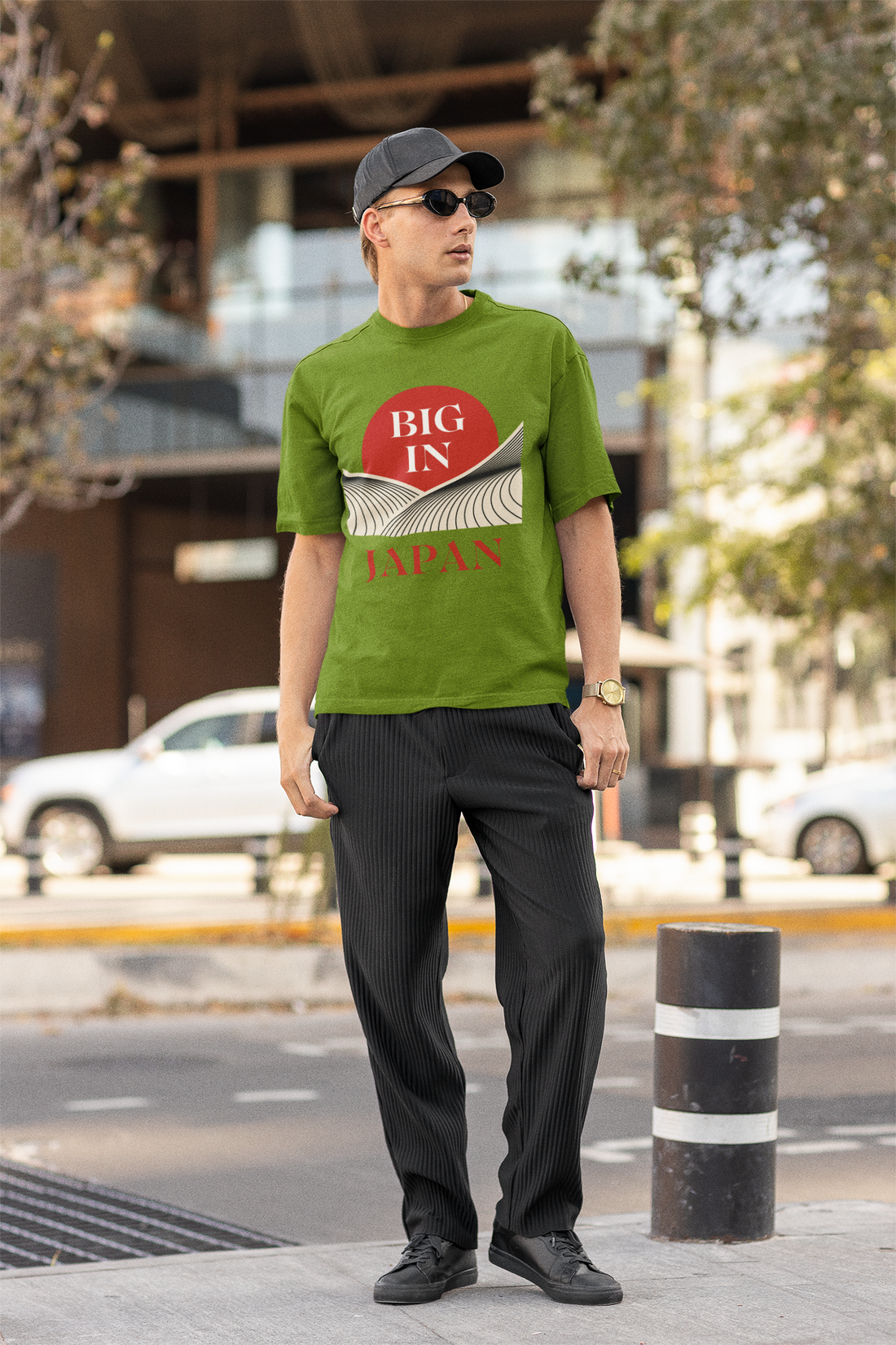 Unisex Big In Japan Typography Jersey Tee