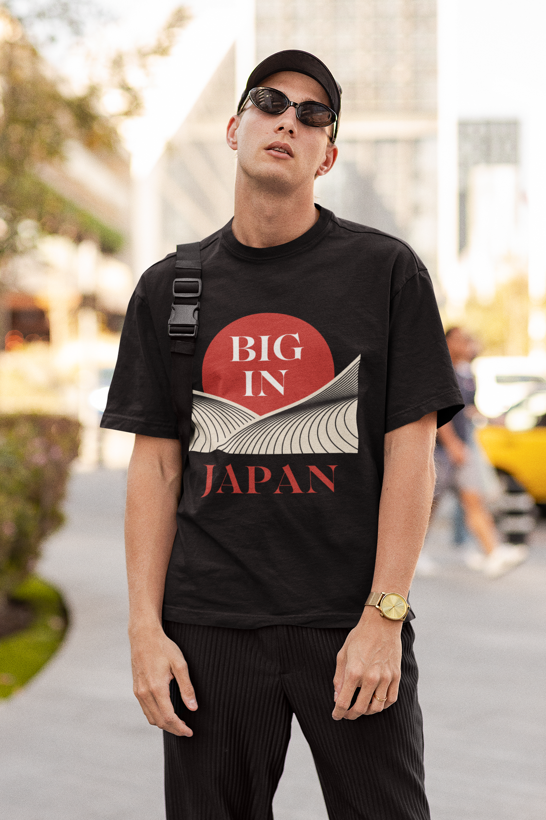 Unisex Big In Japan Typography Jersey Tee