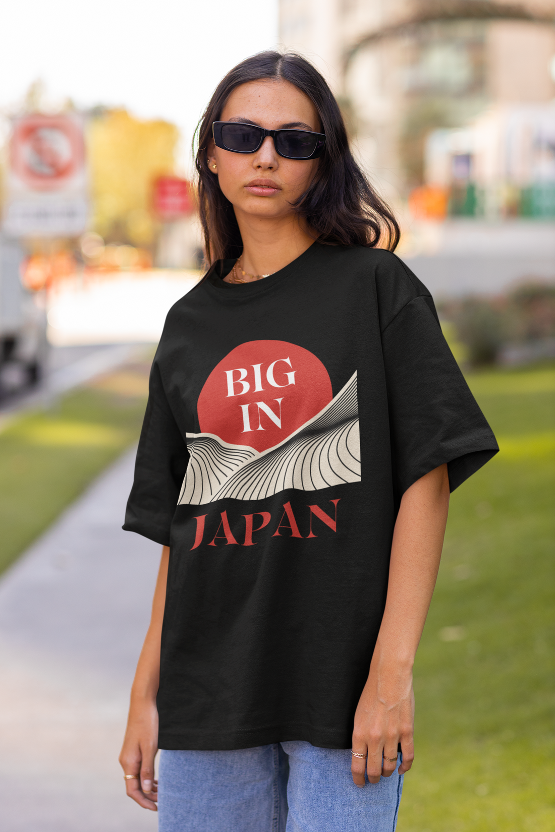 Unisex Big In Japan Typography Jersey Tee