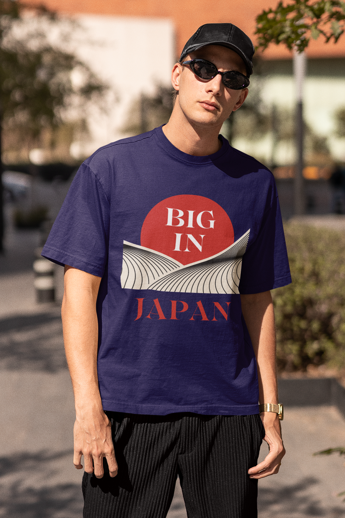 Unisex Big In Japan Typography Jersey Tee