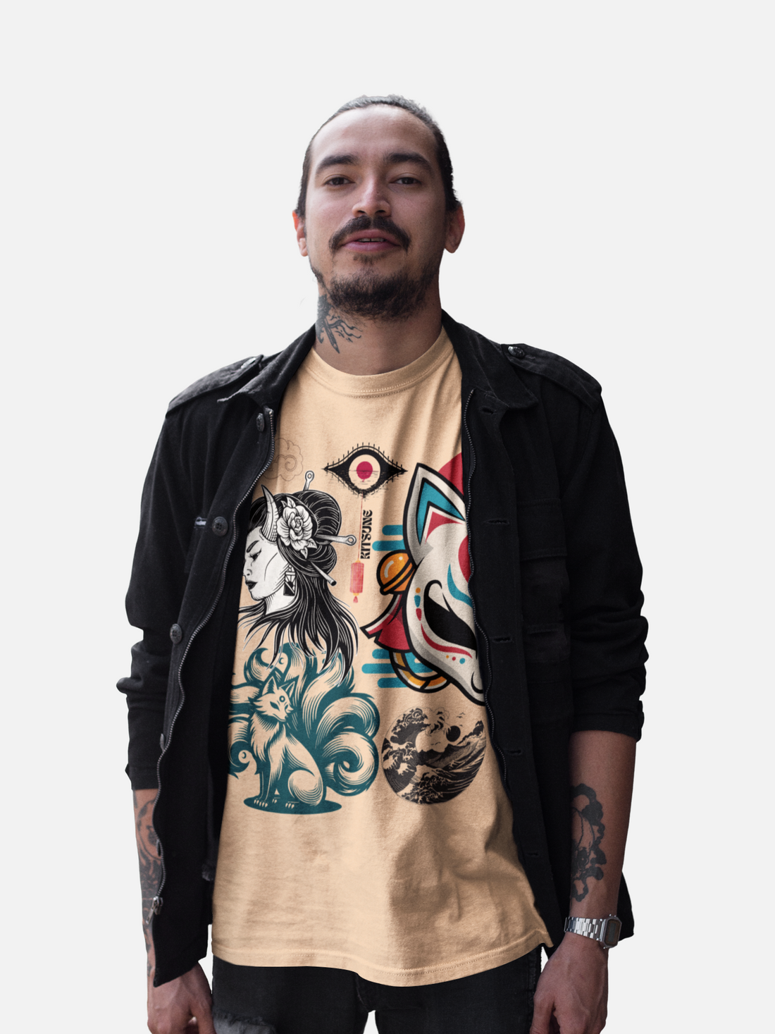 Japanese Kitsune Unisex Jersey Tee