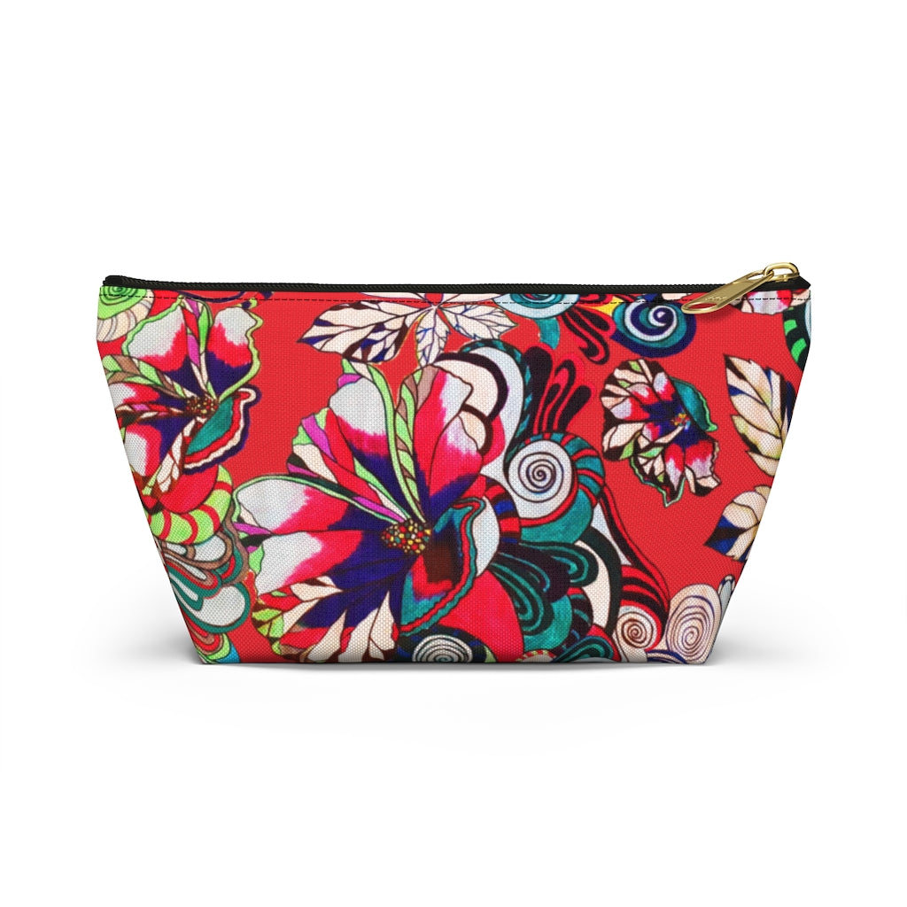 Floral Pop Red Accessory Pouch