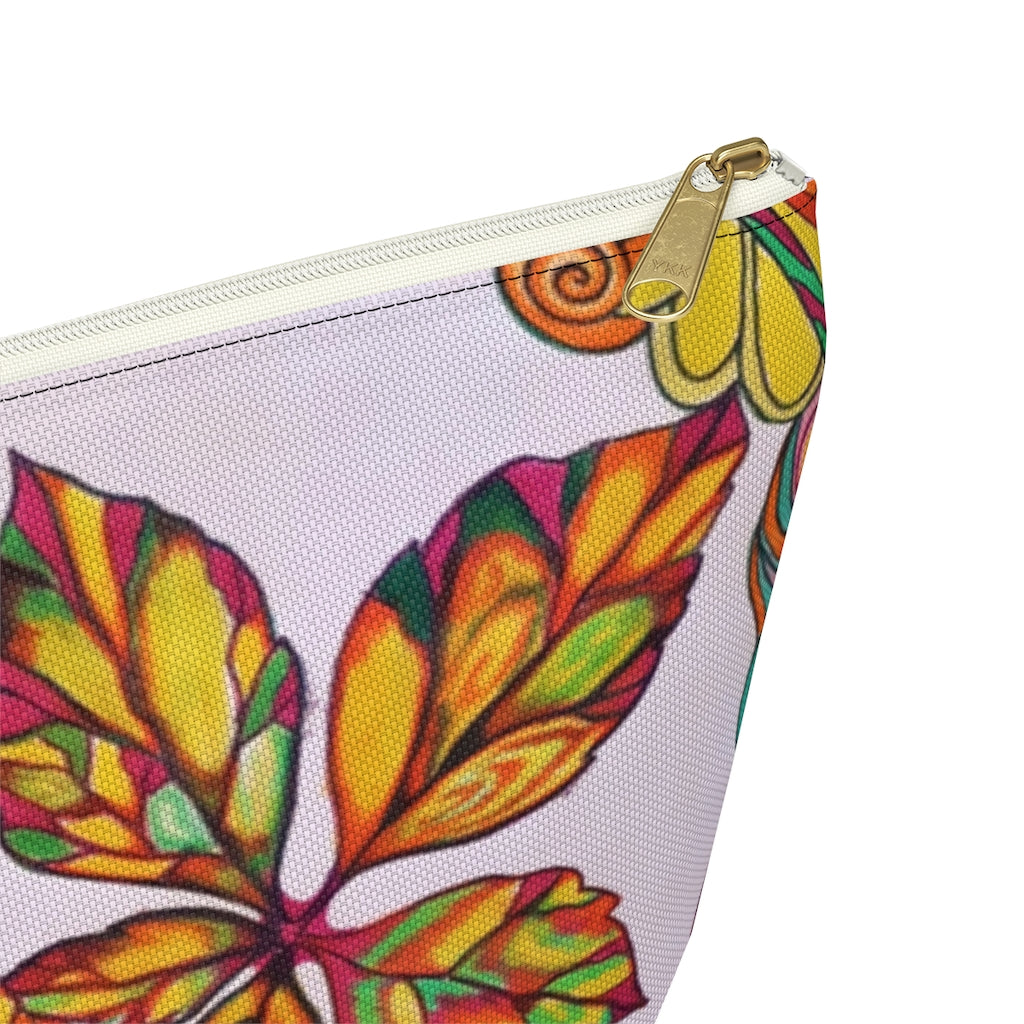 Artsy Floral Accessory Pouch
