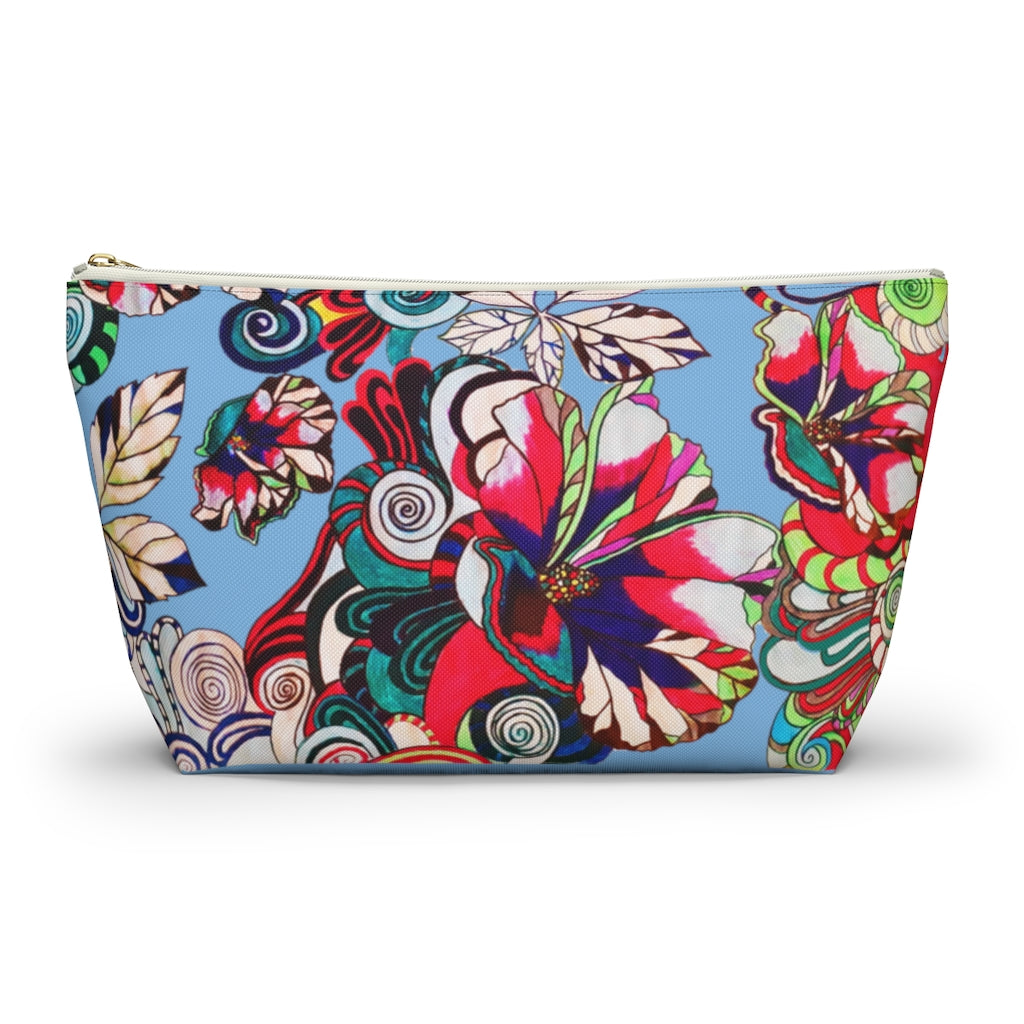 Floral Pop Sky Accessory Pouch