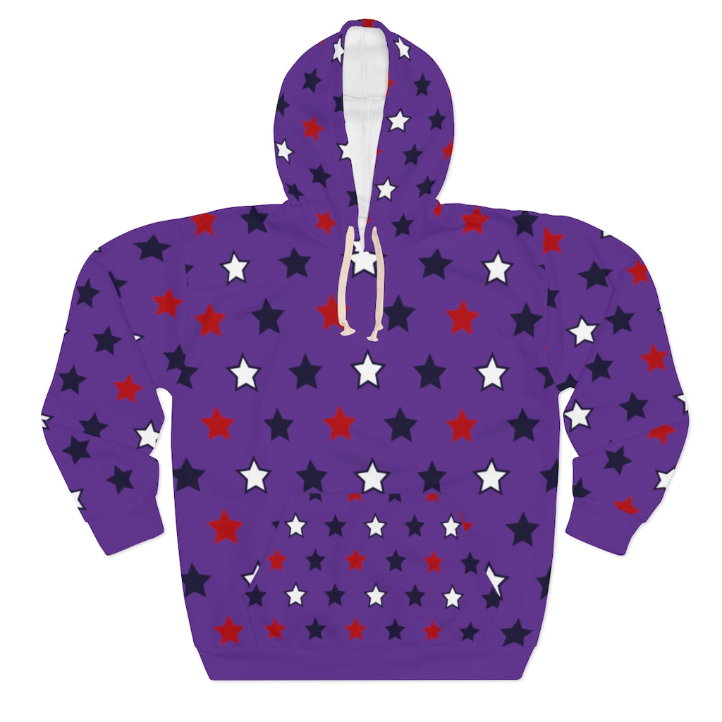 Purple Star Lit Pullover Hoodie