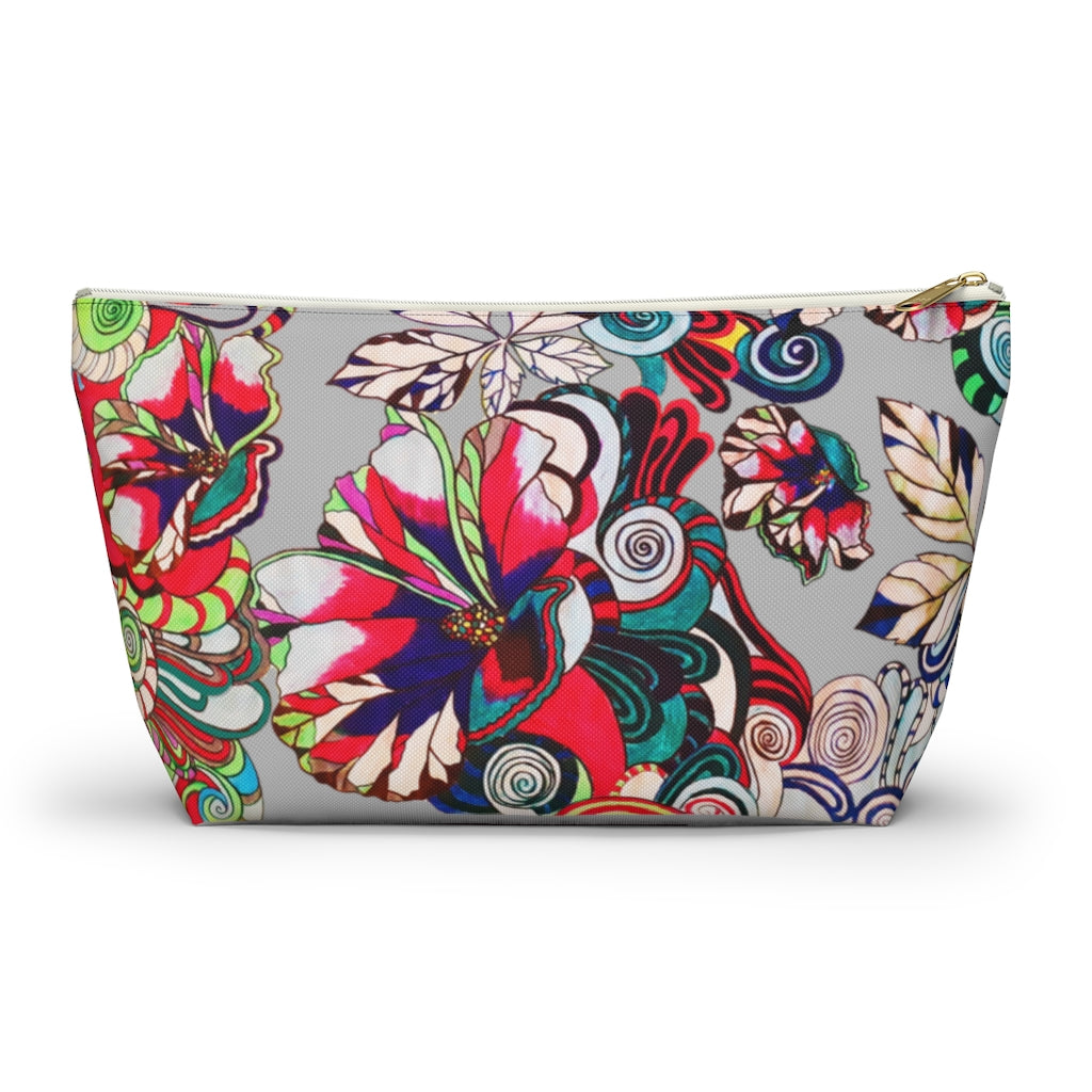 Floral Pop Slate Accessory Pouch