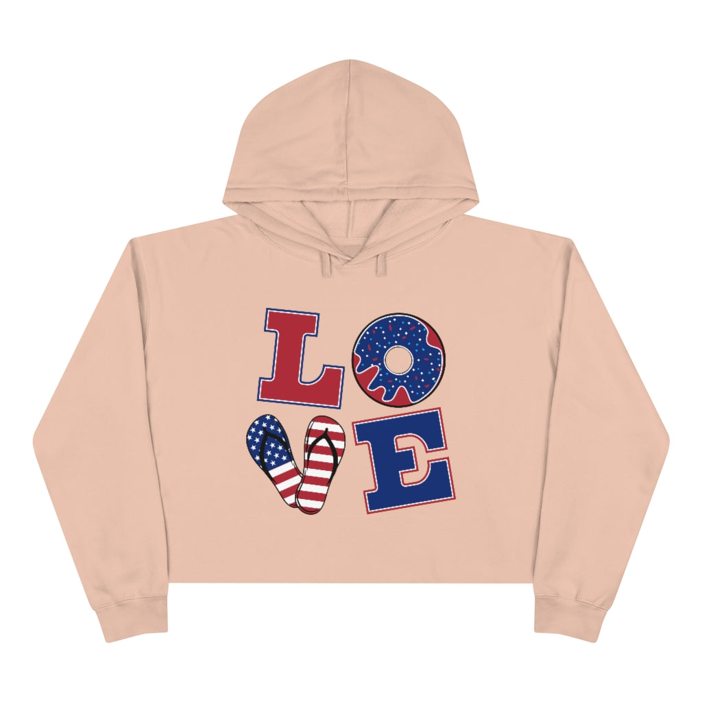 4th of July Crop Hoodie