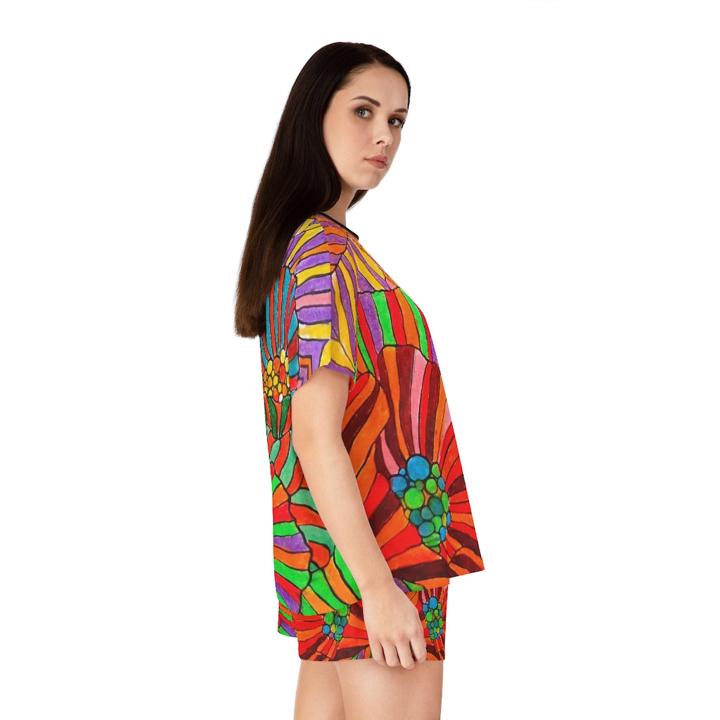 Wildflower Short Pajama Set (AOP)