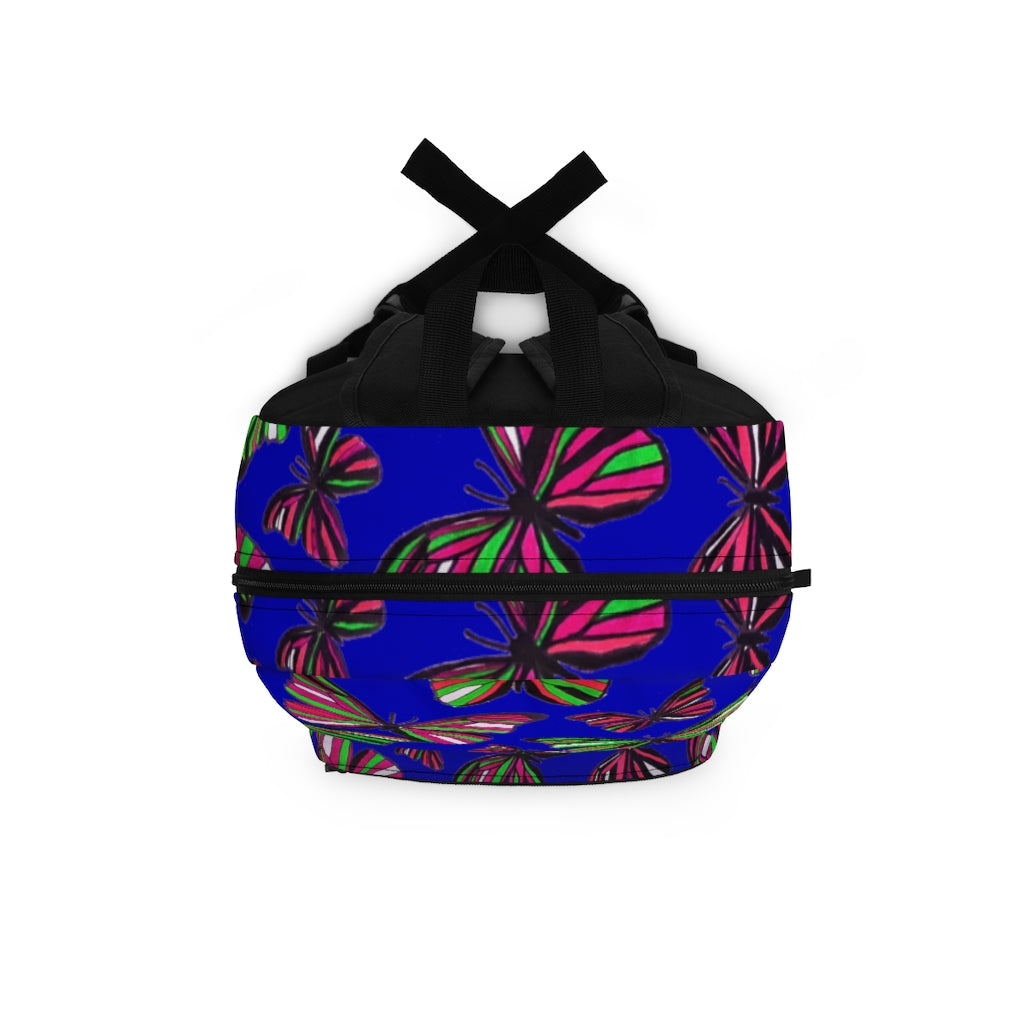 Butterflies Royal Blue Backpack