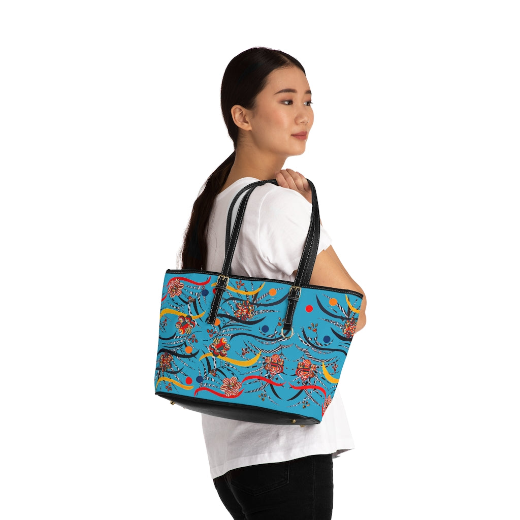 Aqua Wilderness PU Leather Shoulder Bag