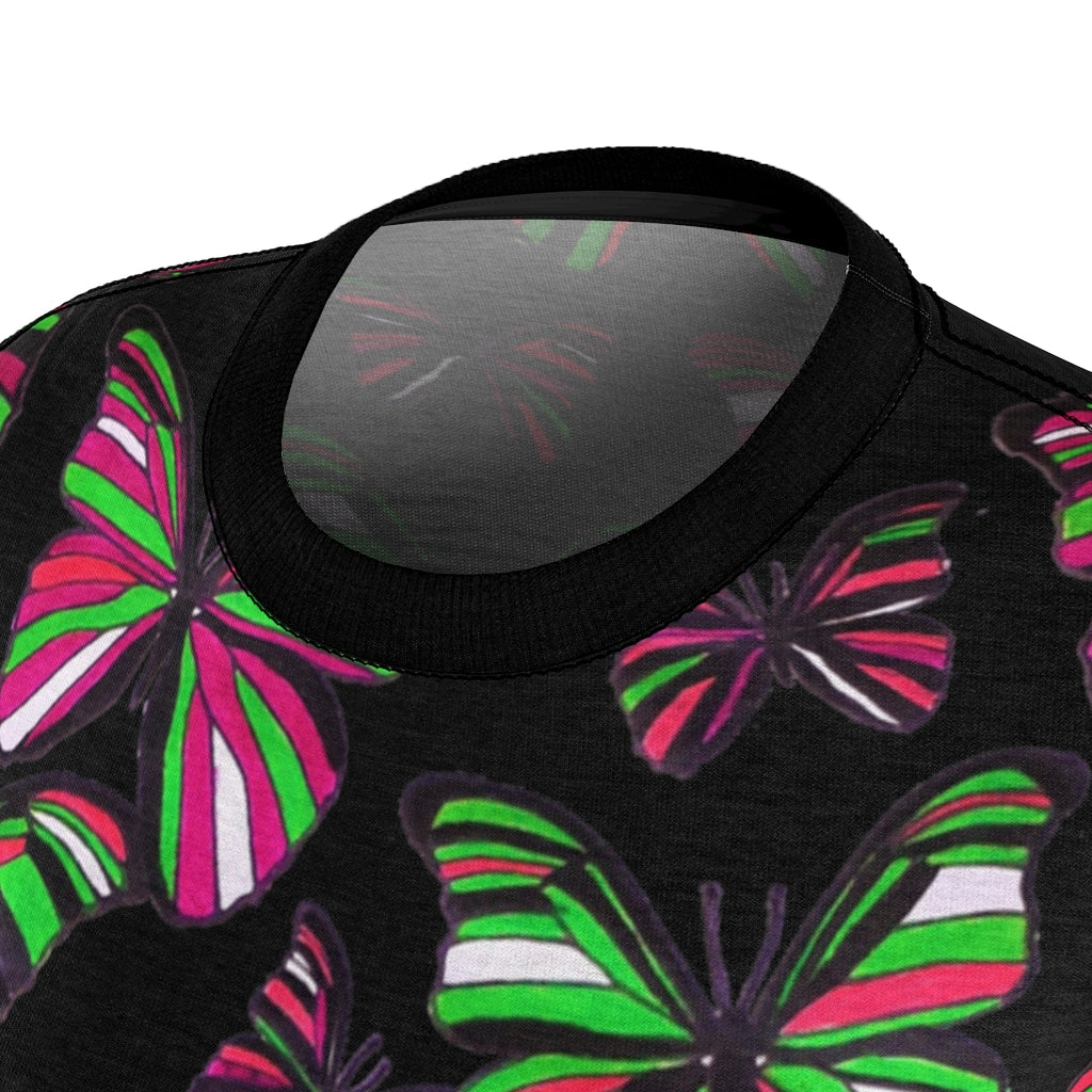 Butterflies AOP Black T-shirt