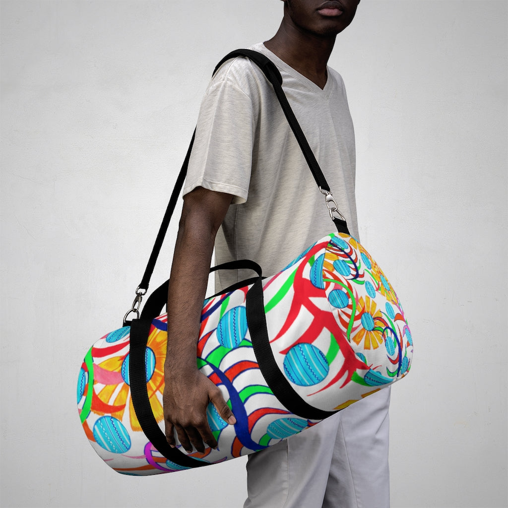 Sunflower Jet White Duffel Bag
