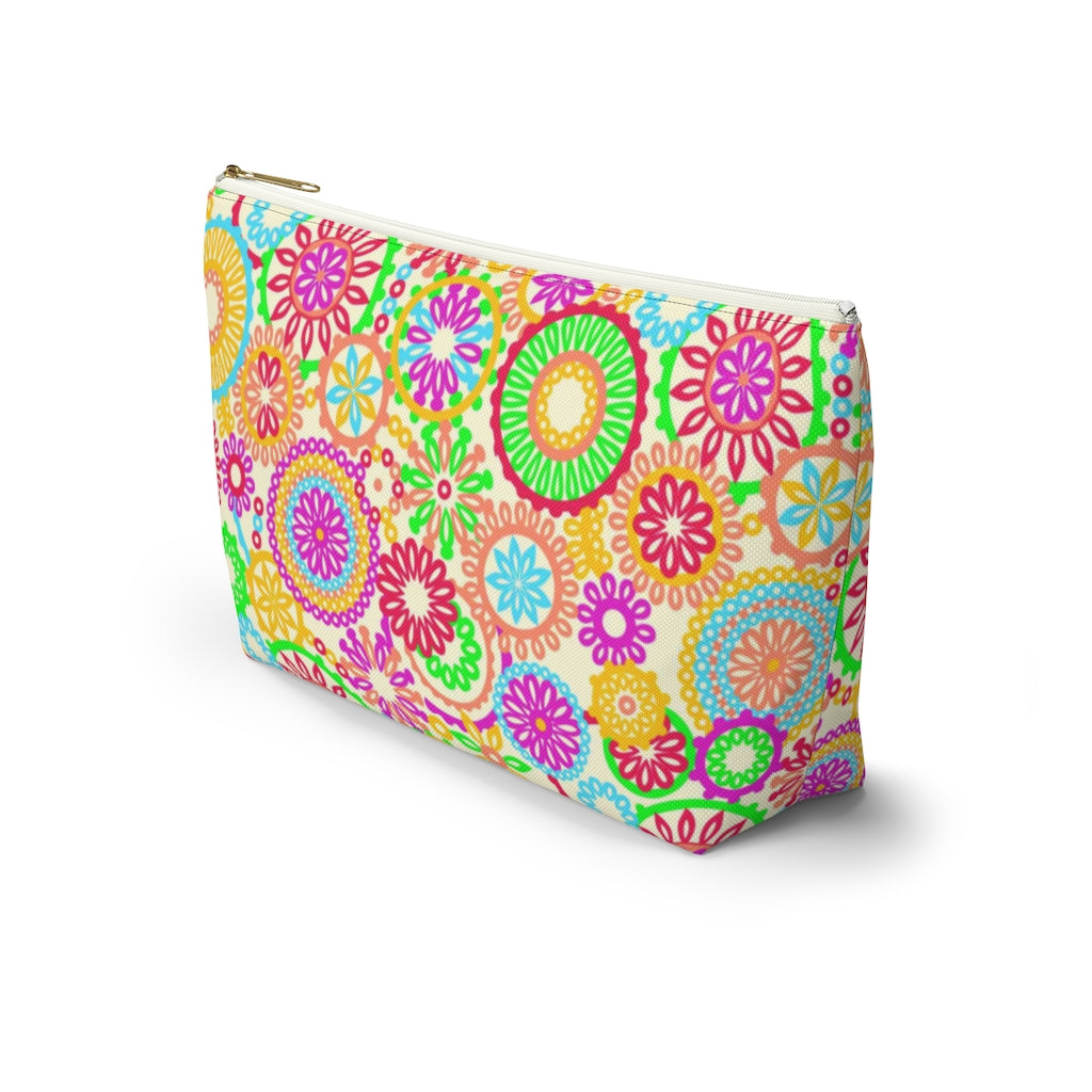 The 70's Vibe Lemon Accessory Pouch