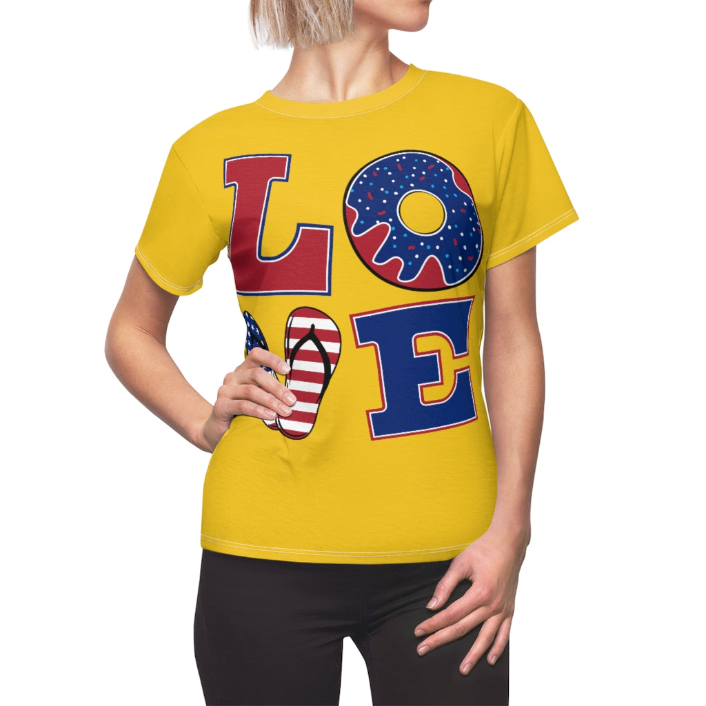 L.O.V.E. 'merica Yellow T-Shirt