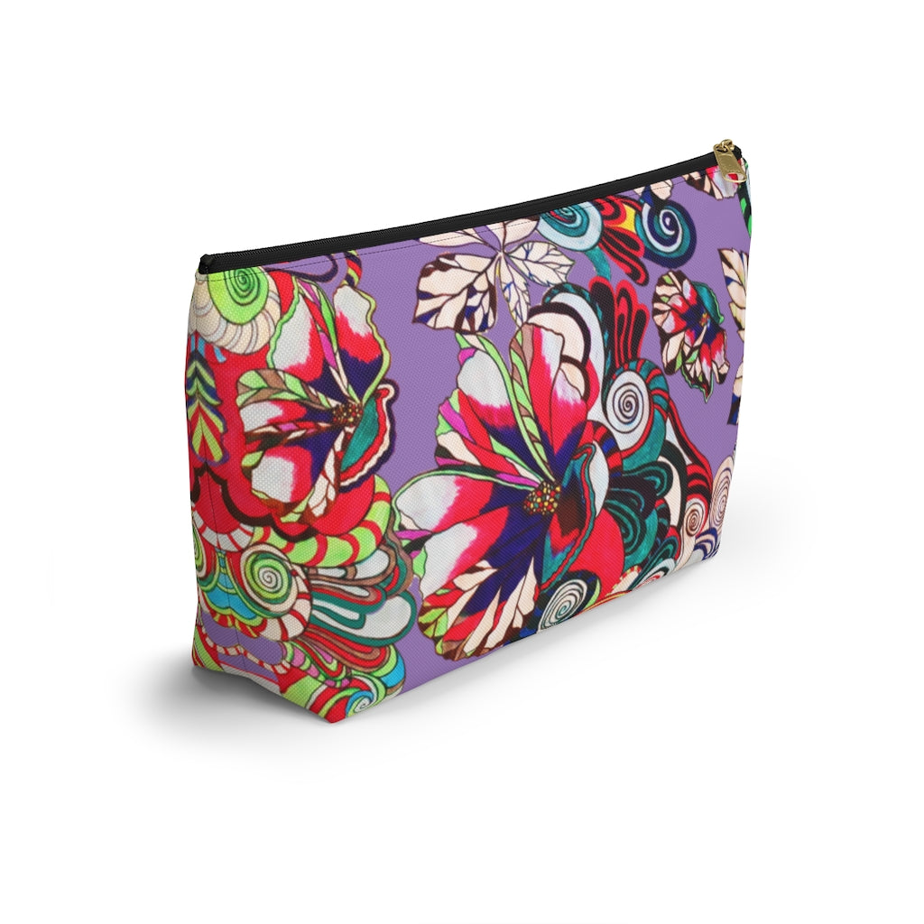 Floral Pop Lilac Accessory Pouch
